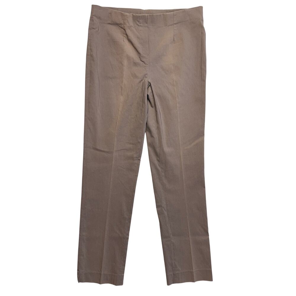 Lior Paris Pants T3 US 6 Brown Lize Benga Pull On Stretch Classic Made in France